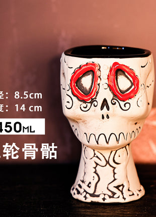 Tiki Mug — Blood Wheel Bone Skull 450ml