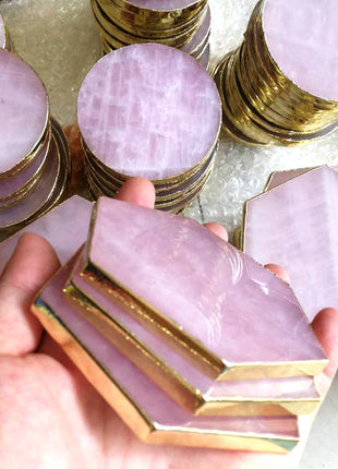 Natural jade coaster