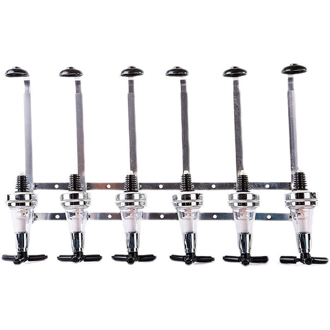 wall-mounted pourer rack (6 bottles)