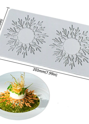 Silicone mold with snowflake design on a white background