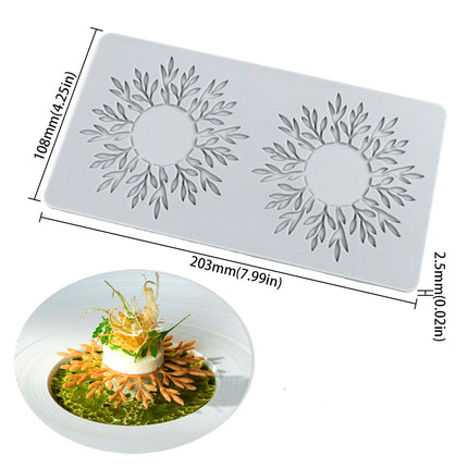 Silicone mold with snowflake design on a white background