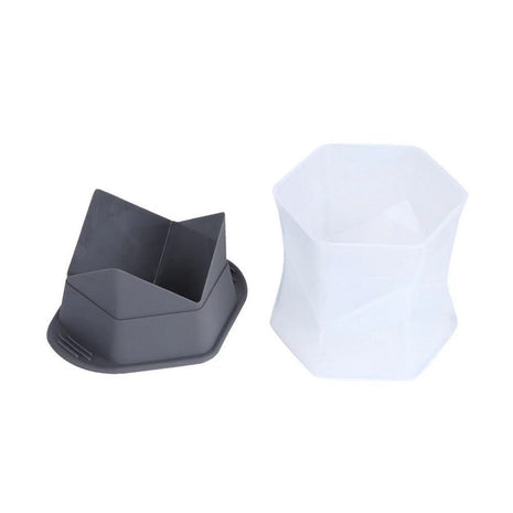 Silicone ice mold, 55mm cube — releasing a large ice cube | Cocktail Ceremony