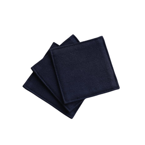 Fabric Coaster — Black (9×9 cm) - Cocktail Ceremony