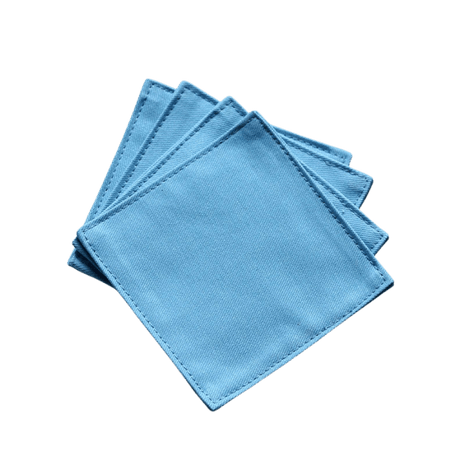 Fabric Coaster — Blue (9×9 cm) - Cocktail Ceremony