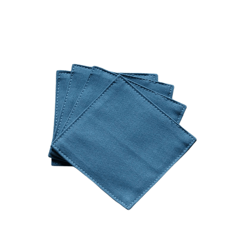 Fabric Coaster — Dark blue (9×9 cm) - Cocktail Ceremony