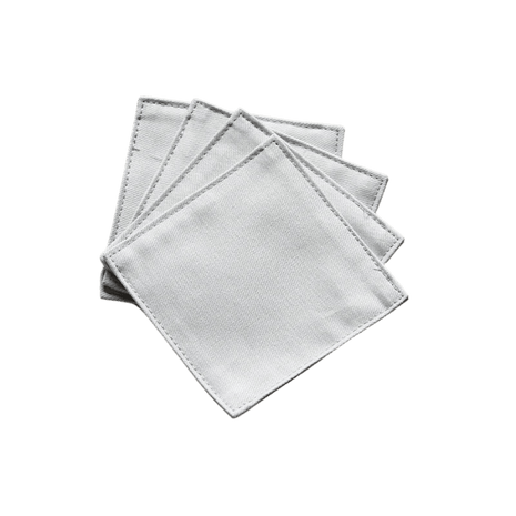 Fabric Coaster — Gray (9×9 cm) - Cocktail Ceremony