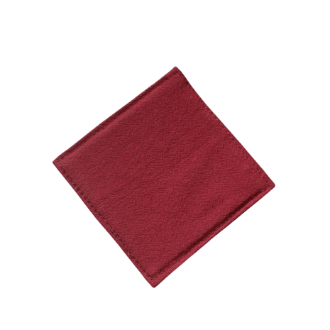 Fabric Coaster — Red cotton (9×9 cm) - Cocktail Ceremony