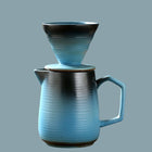 Handcrafted Ceramic V60 Coffee Dripper Set - Retro Style - Cocktailceremony