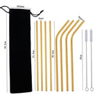 Colored metal straws — rainbow finish | Cocktail Ceremony