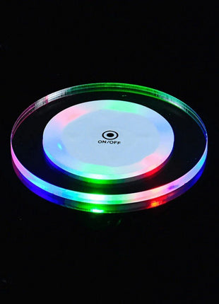 Mini LED Coaster 65mm (stand) for glasses - Cocktailceremony