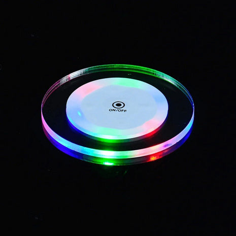 LED coaster, 65mm — glass lit from below | Cocktail Ceremony