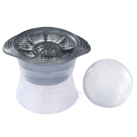 Silicone ice mold, 60mm sphere — mold open | Cocktail Ceremony