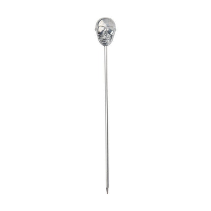 steel skull cocktail picks (pack of 10) - Cocktailceremony