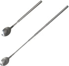 Two metal spoons on a white background | Cocktail Ceremony