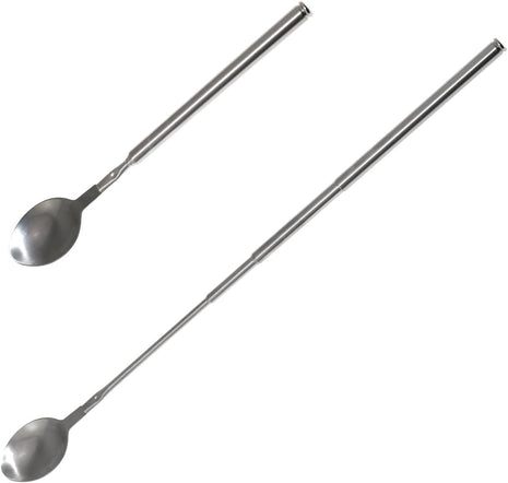 Two metal spoons on a white background | Cocktail Ceremony