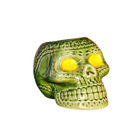 Tiki Mug — Deep Sea Skull, Green 400ml - Cocktail Ceremony