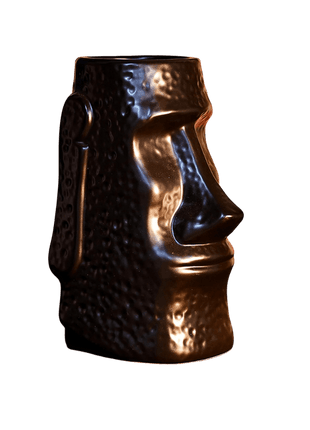 Tiki Mug — Moai Giant, Black 750ml - Cocktail Ceremony