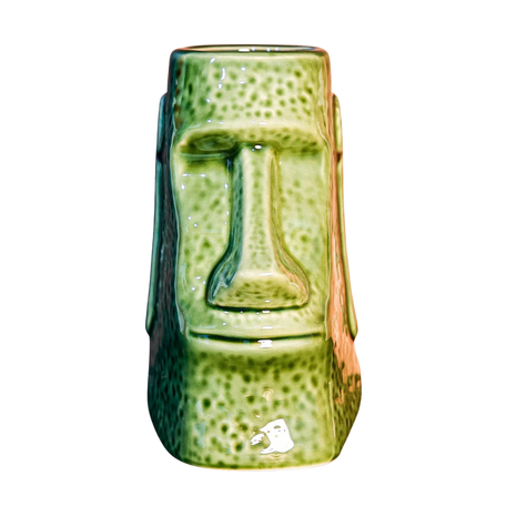 Tiki Mug — Moai Giant, Green 750ml - Cocktail Ceremony