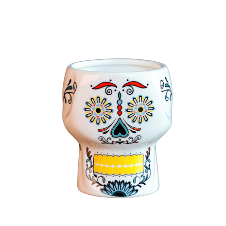 Tiki Mug — Neon Skull, Yellow 300ml - Cocktail Ceremony